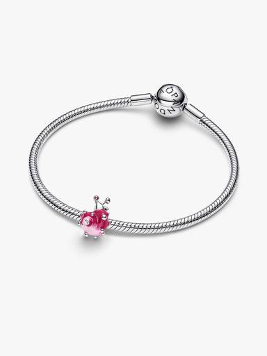 Pink Snail Charm