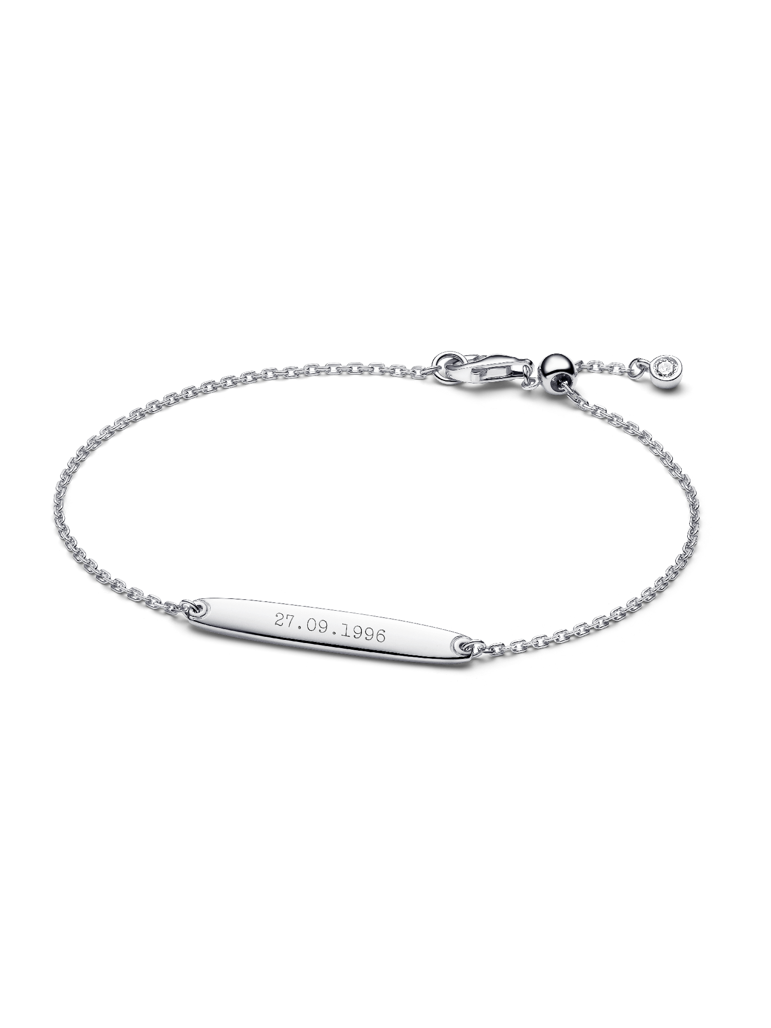 Engravable Bar Chain Bracelet | スターリングシルバー | パンドラ'