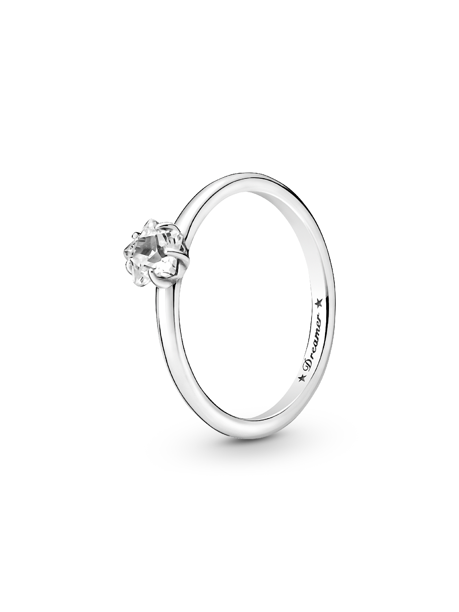 Celestial Sparkling Star Solitaire Ring | スターリングシルバー