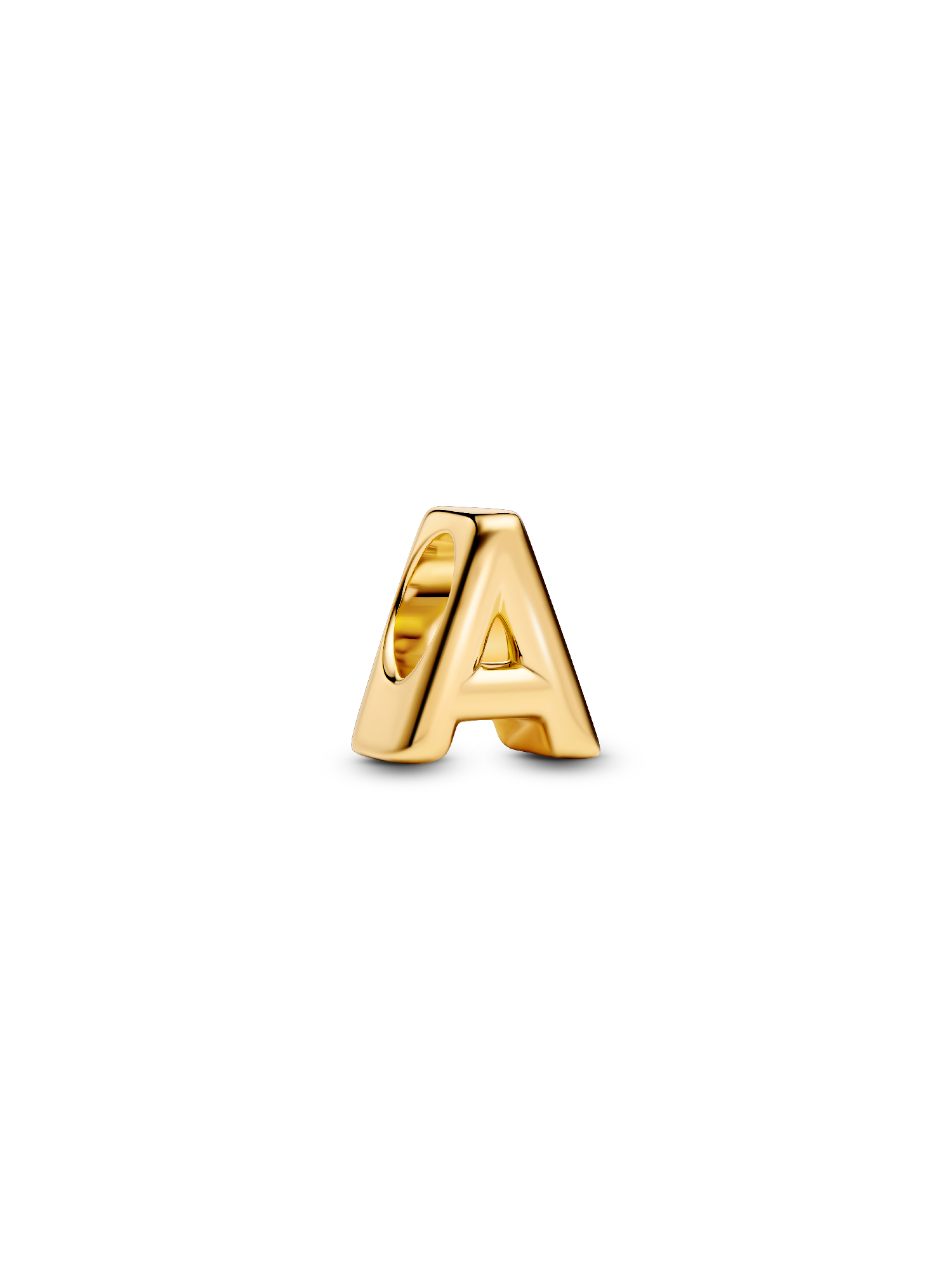 Letter A Alphabet Charm | ゴールドプレーティング | パンドラ'