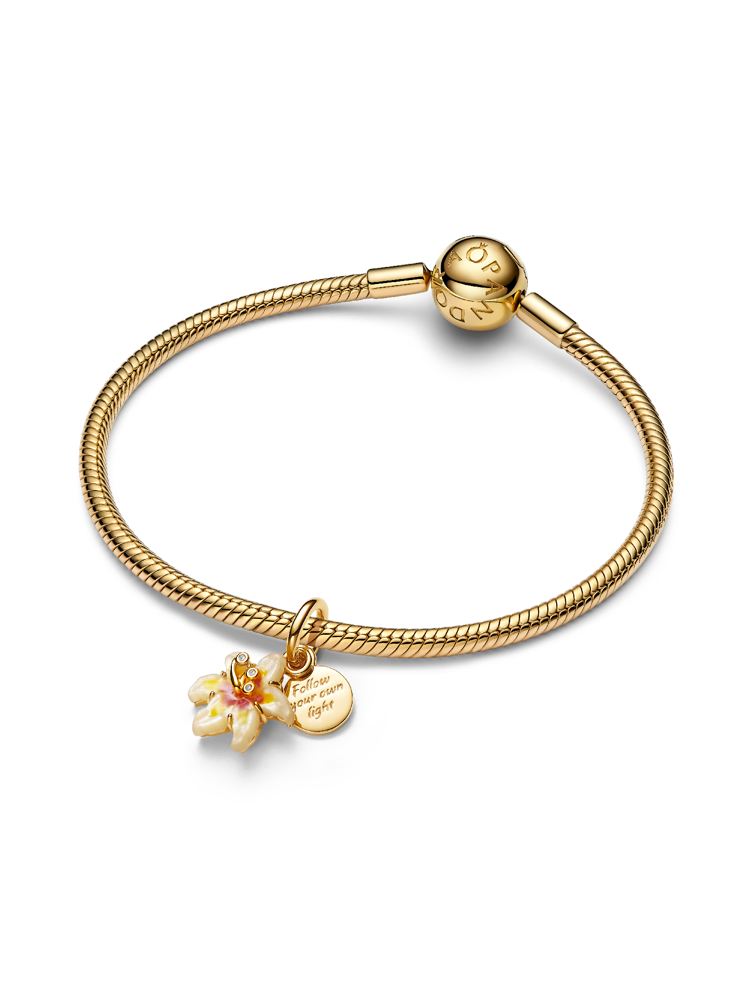 Disney Tangled Sundrop Flower Glow-in-the-dark Charm | ゴールド