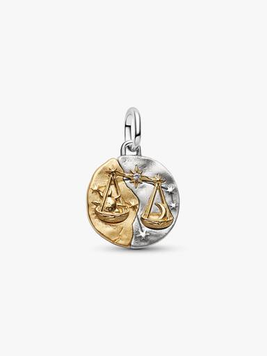 Libra Zodiac Medallion Charm