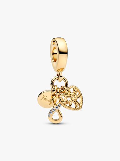 Family Infinity Triple Dangle Charm
