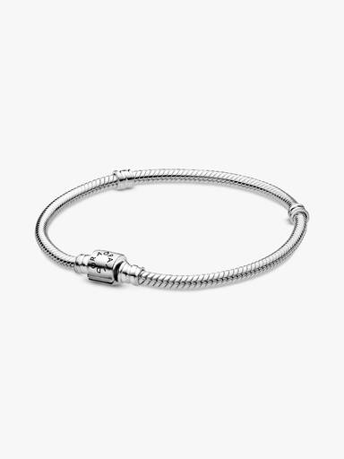 Barrel Clasp Snake Chain Bracelet