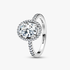 Oval Sparkling Halo Statement Ring Oval Sparkling Halo Statement Ring