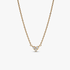 Triple Stone Heart Collier Necklace Triple Stone Heart Collier Necklace