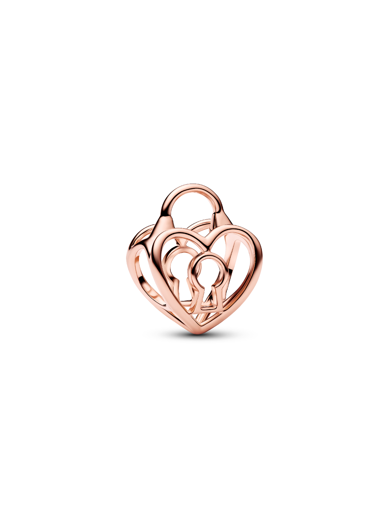 Openwork Heart Padlock Charm | ローズゴールドプレーティング