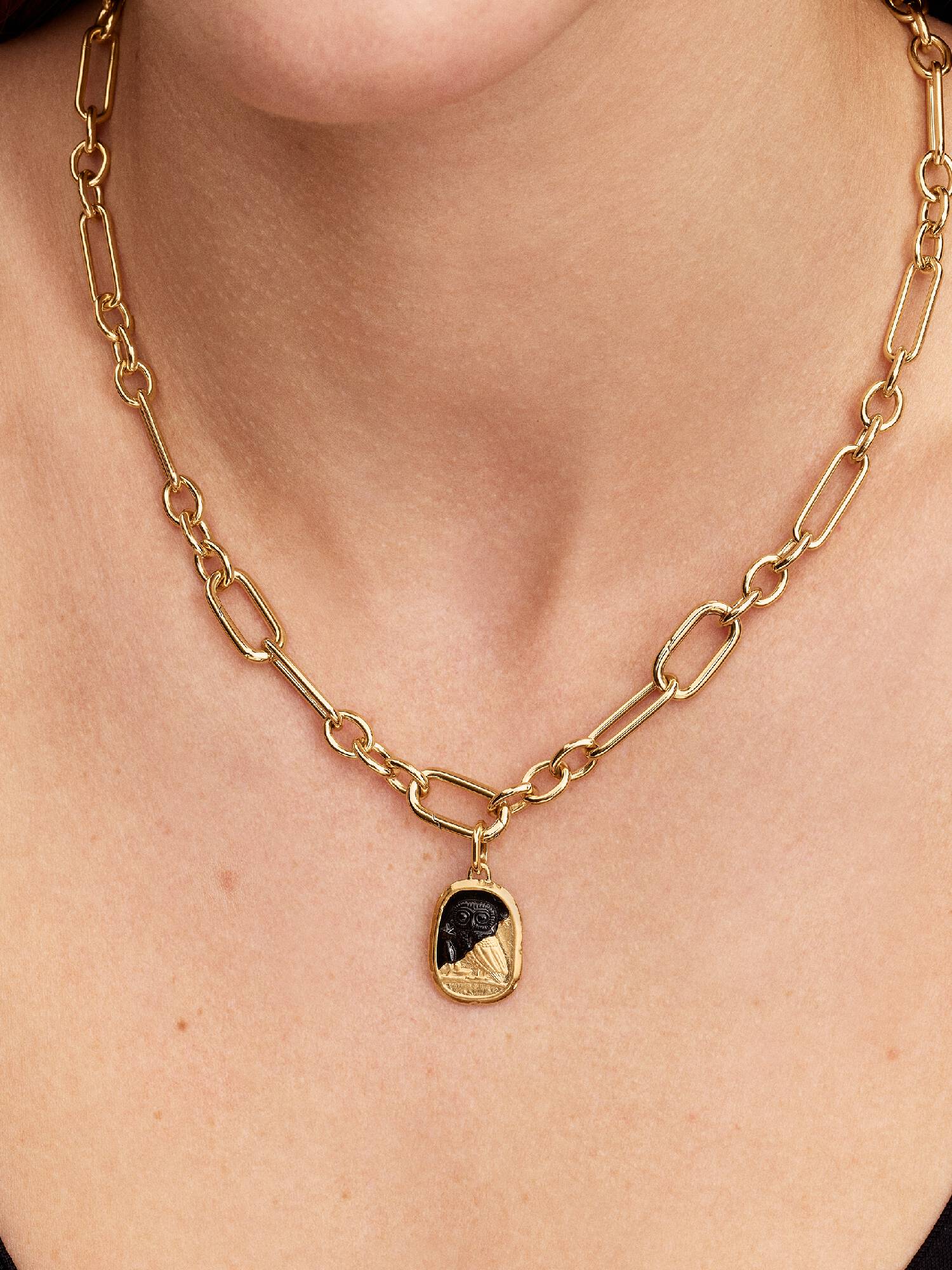 Owl Medallion Charm