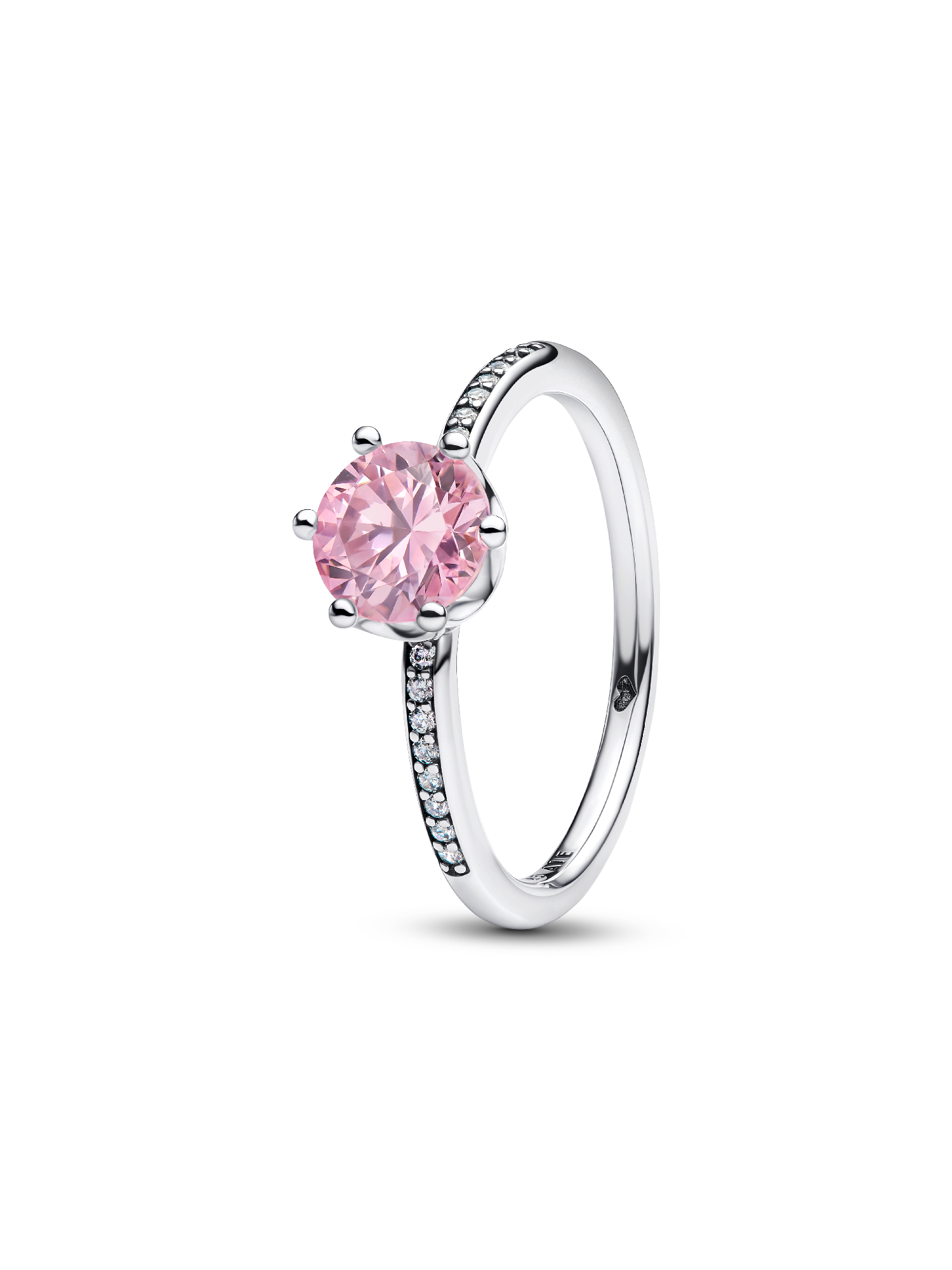 Pink Sparkling Crown Ring | スターリングシルバー | パンドラ'