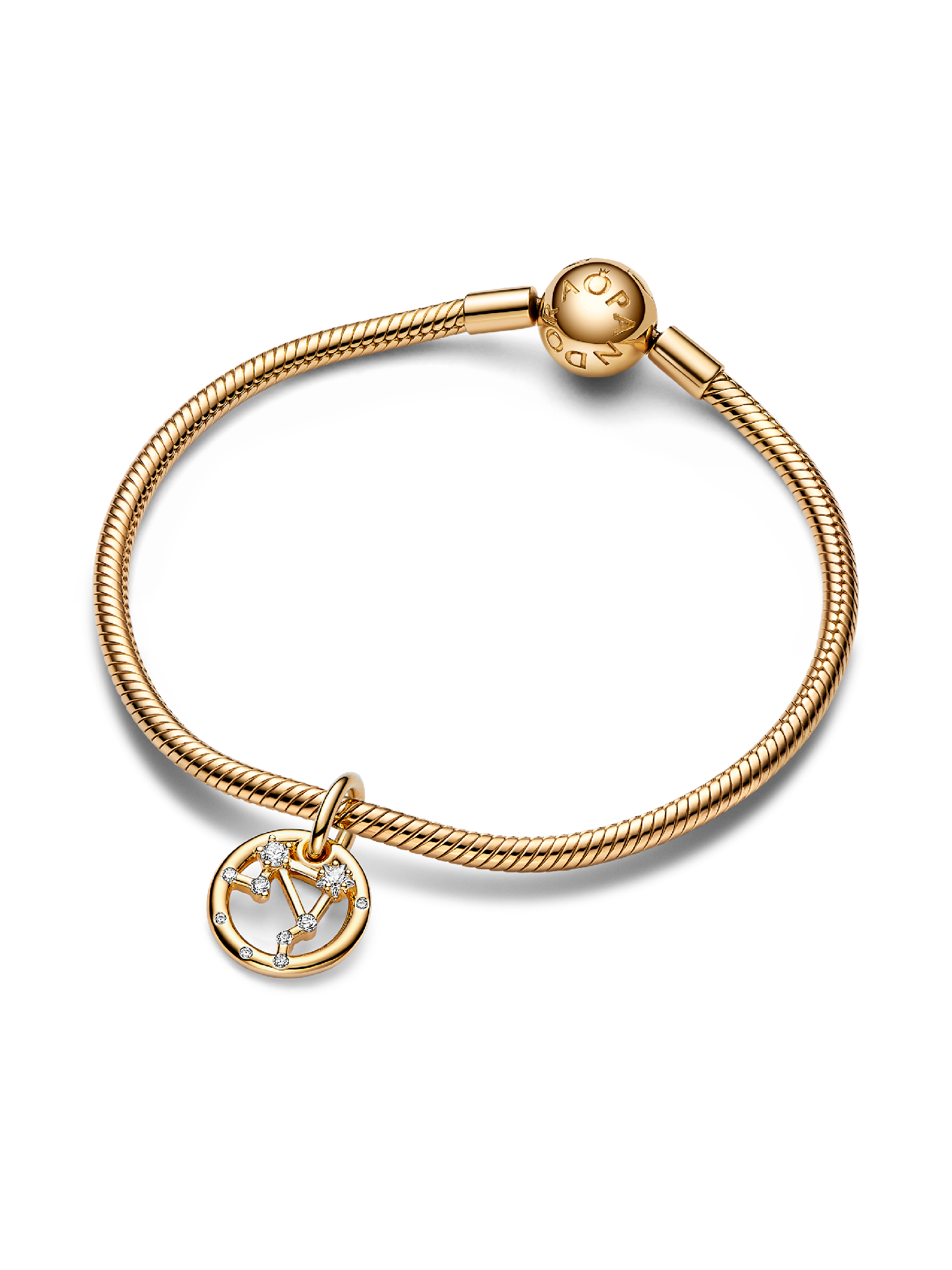 Libra Zodiac Dangle Charm | ゴールドプレーティング | パンドラ'