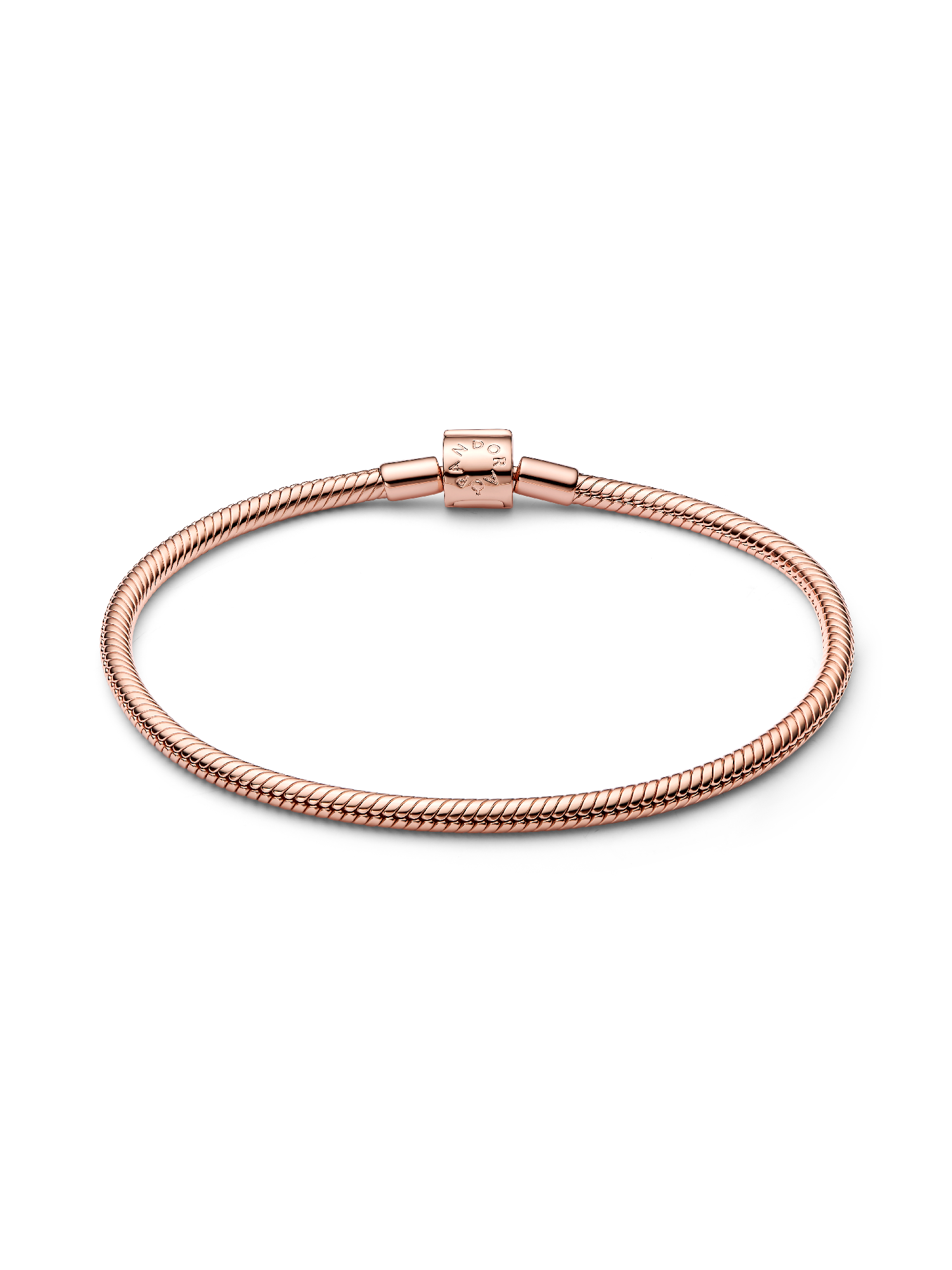 Barrel Clasp Snake Chain Bracelet | ローズゴールドプレーティング