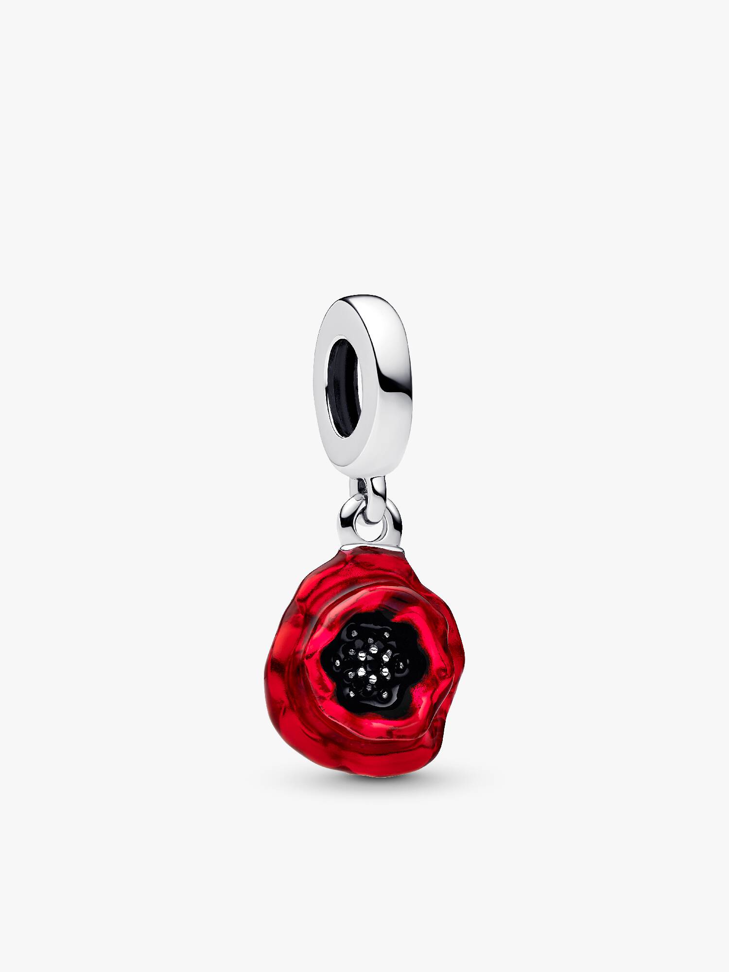 Red Flower Dangle Charm