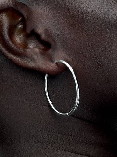 40 mm Charm Hoop Earrings
