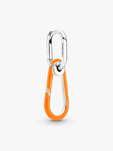 Pandora ME Bright Orange Hoop Link Earring