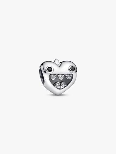 Mum's Little Monsters Heart Charm