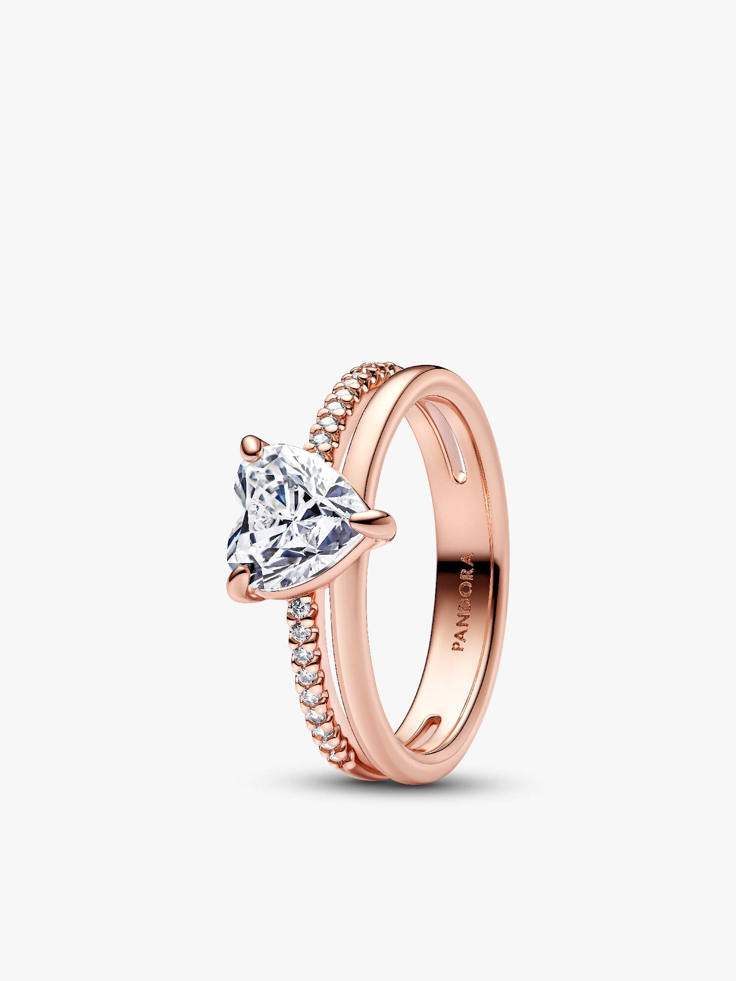 Double Band Heart Ring