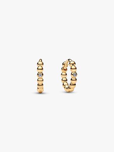 Beaded Huggie Earrings