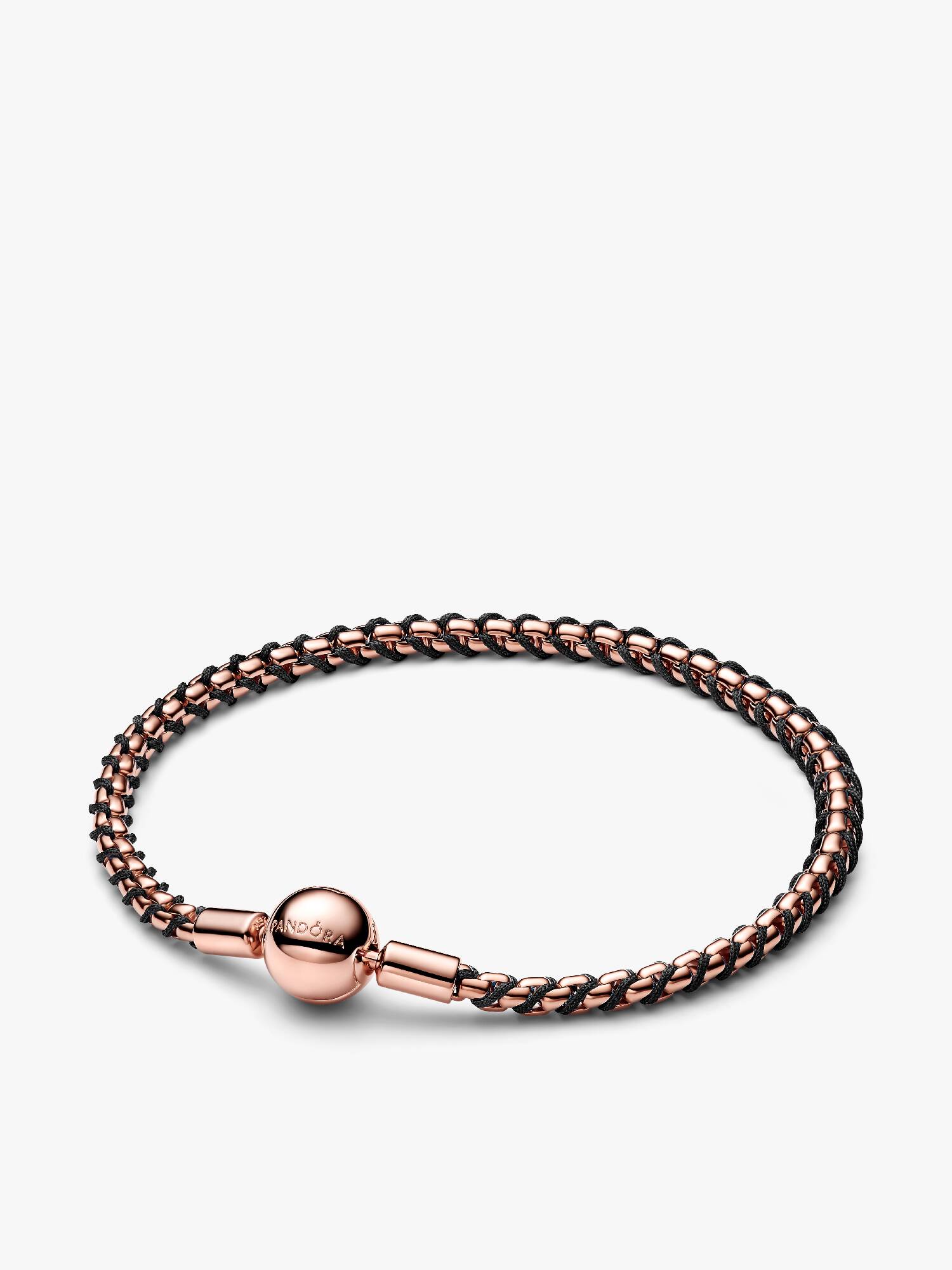 Black Cord Snake Chain Bracelet