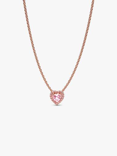 Pink Heart Collier Necklace