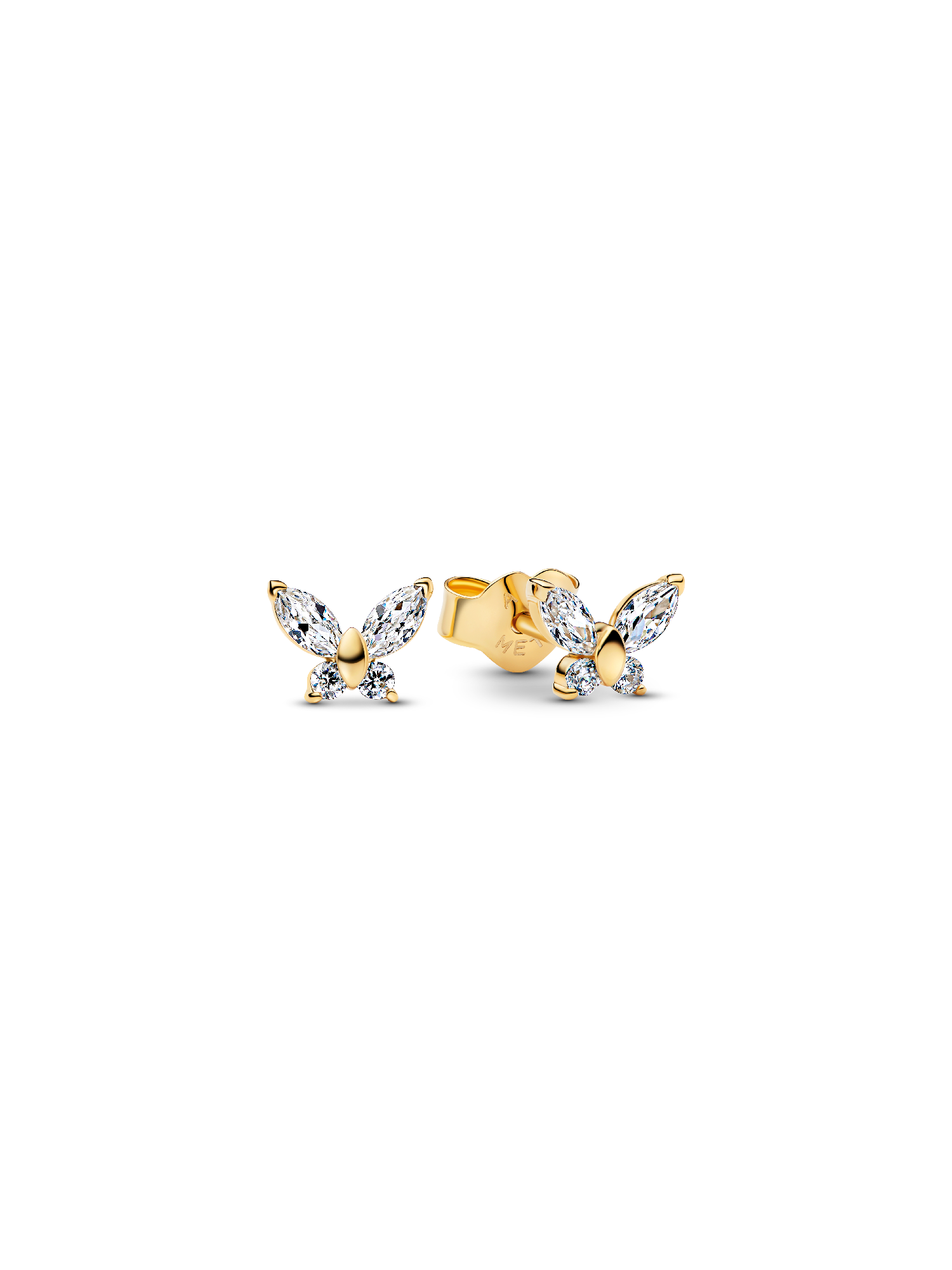 Butterfly Stud Earrings | ゴールドプレーティング | パンドラ'