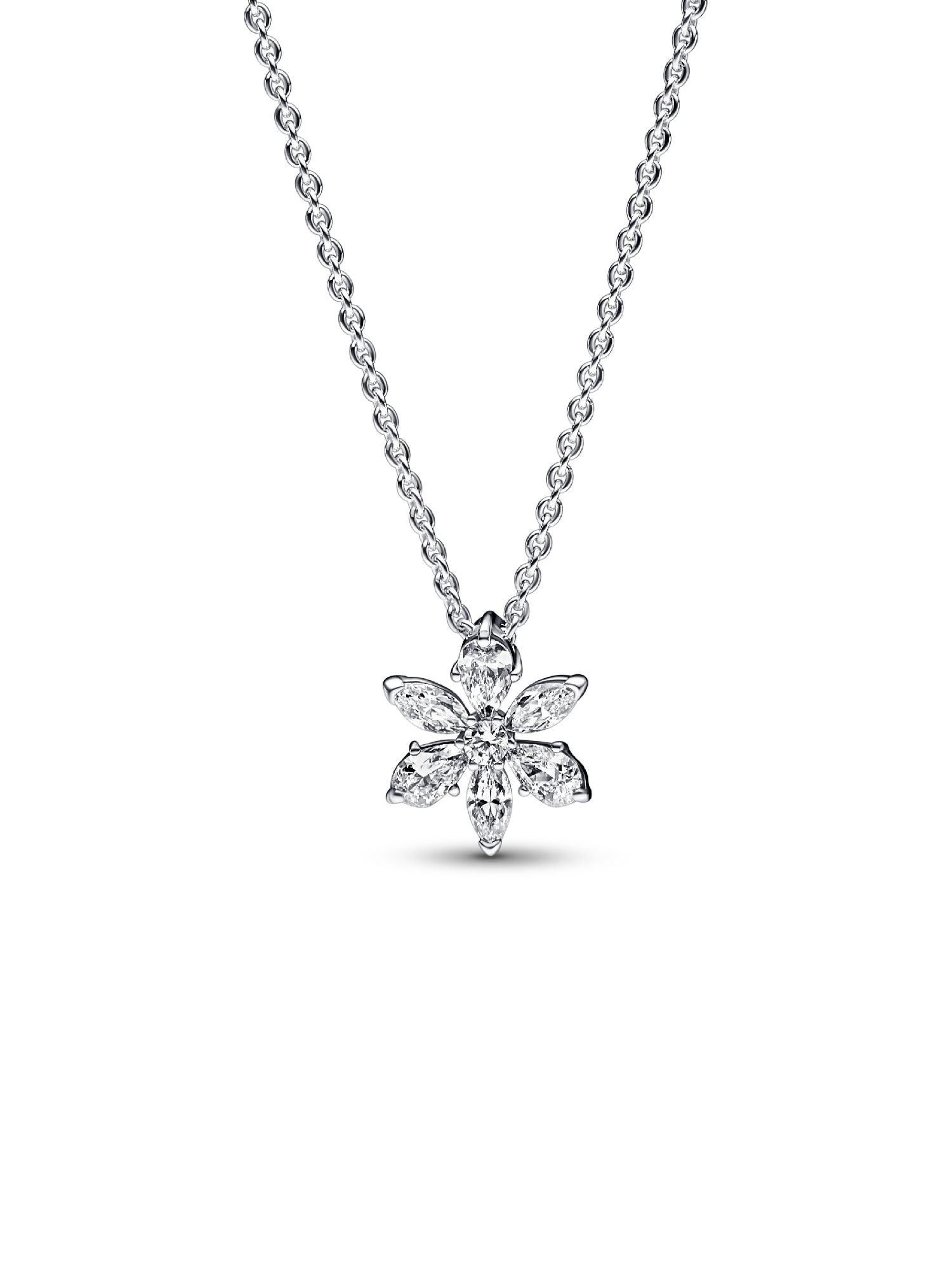 Sparkling Herbarium Cluster Pendant Necklace | スターリング