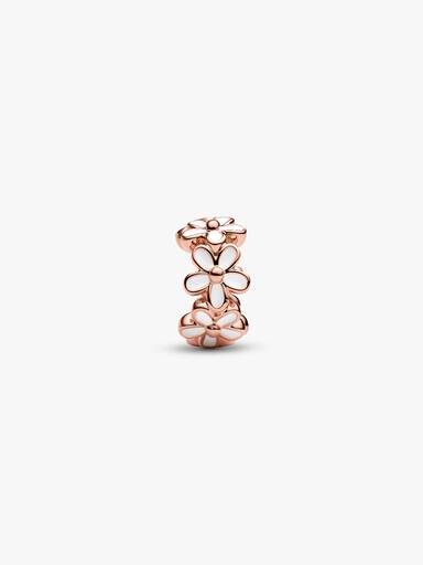 White Daisy Flower Spacer Charm