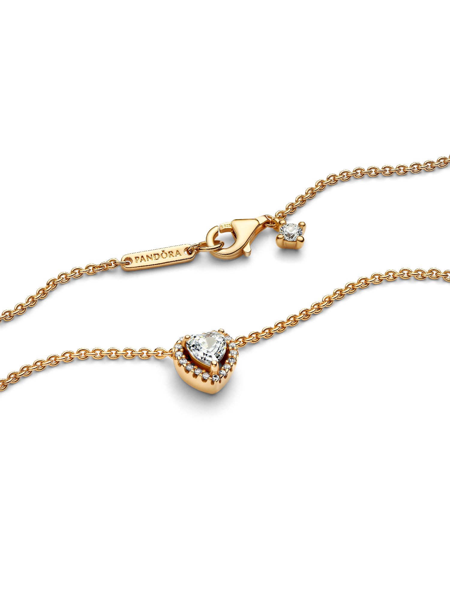 Sparkling Heart Collier Necklace | ゴールドプレーティング | パンドラ'