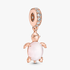 Murano Glass Pink Sea Turtle Dangle Charm Murano Glass Pink Sea Turtle Dangle Charm