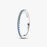 Sparkling Aquamarine Half-Eternity Band Ring Sparkling Aquamarine Half-Eternity Band Ring