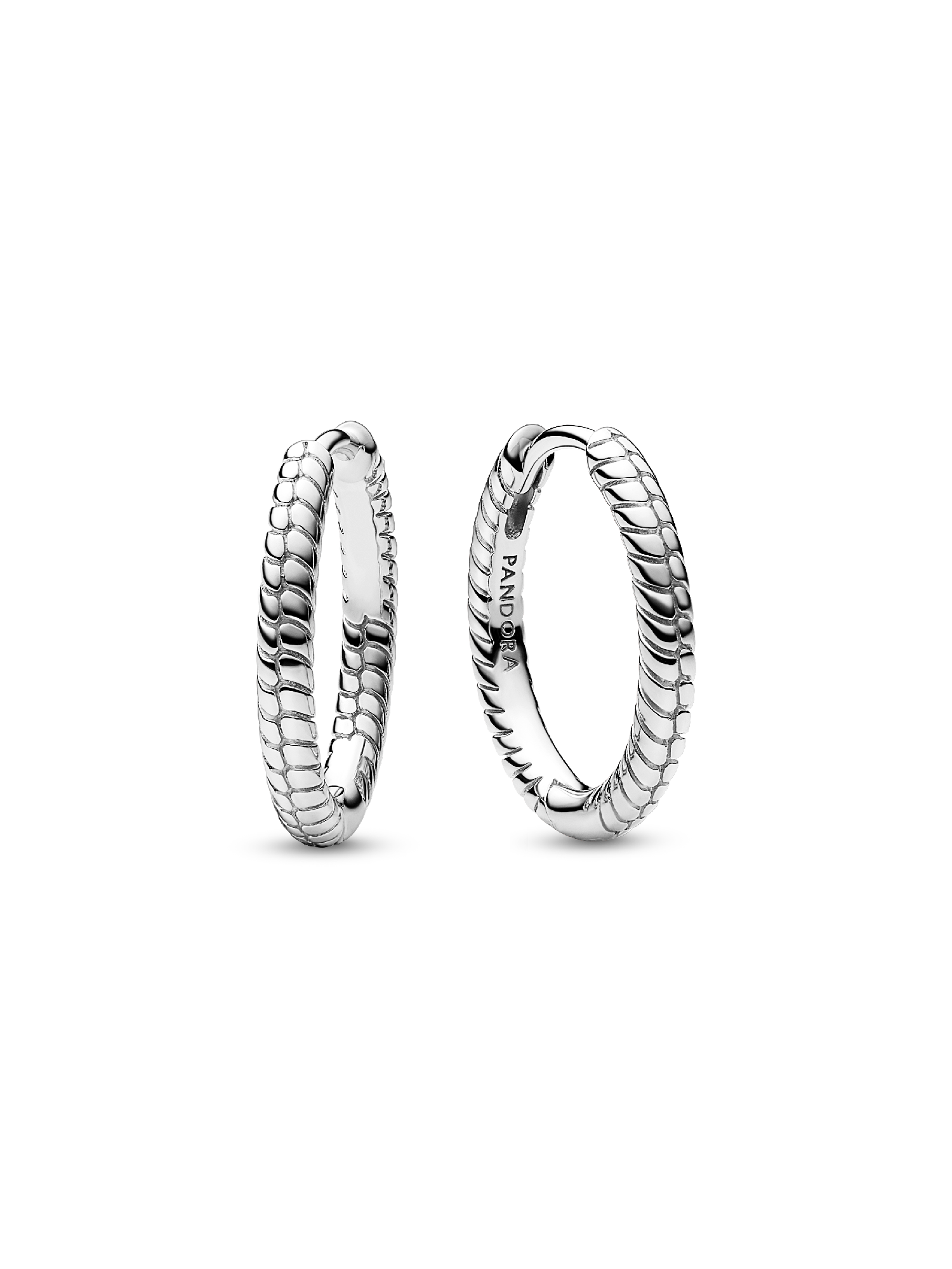 Pandora Moments Small Charm Hoop Earrings