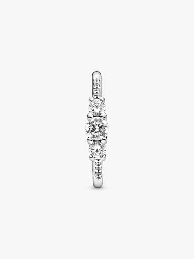 Clear Three-Stone Ring