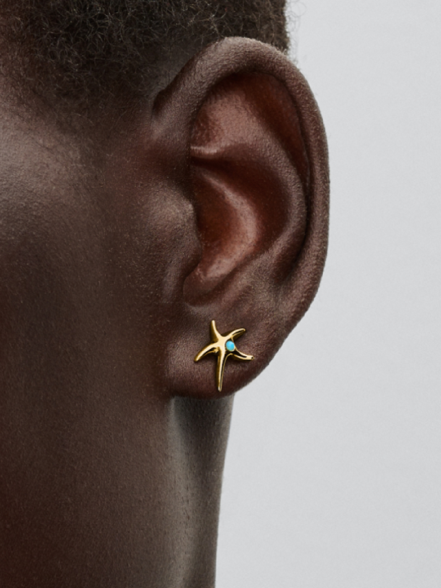 Starfish Stud Earrings | ゴールドプレーティング | パンドラ'