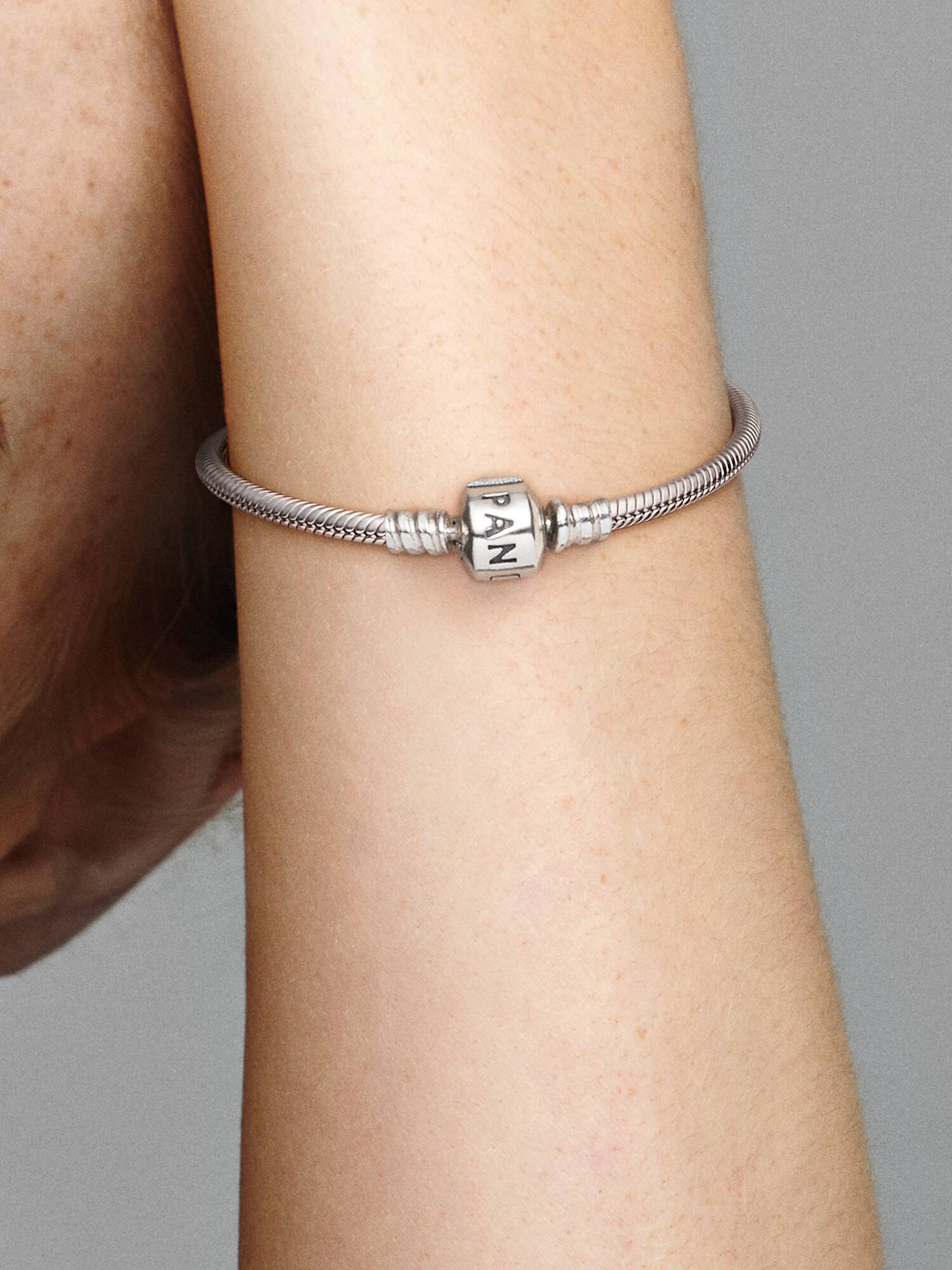 Barrel Clasp Snake Chain Bracelet