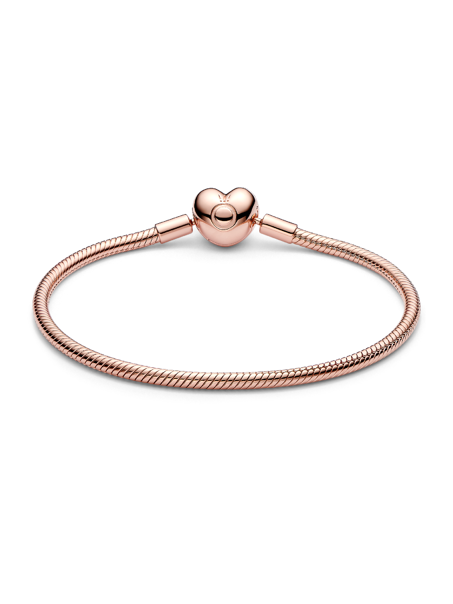 Heart Clasp Snake Chain Bracelet | ローズゴールドプレーティング