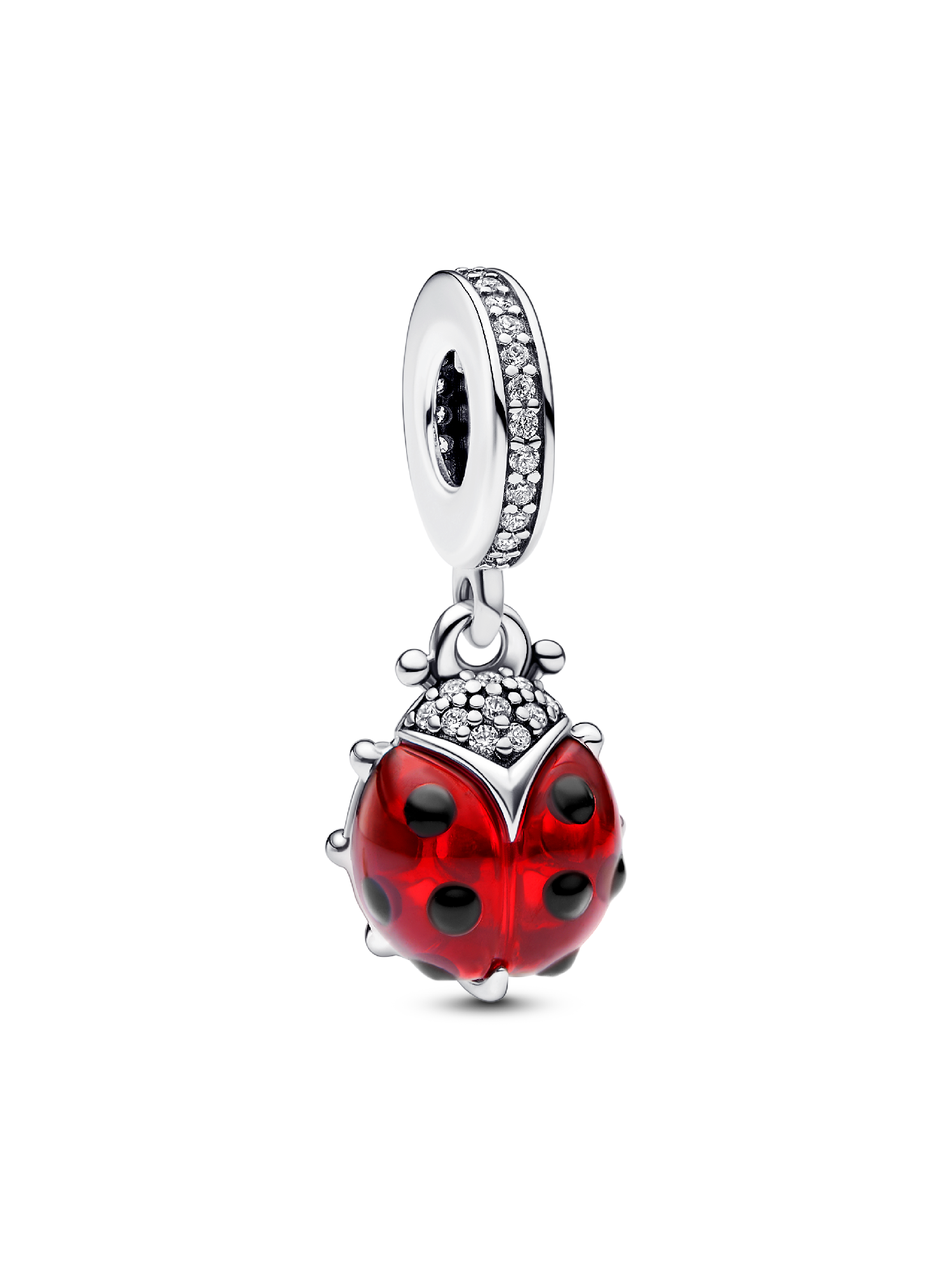 Red Ladybird Dangle Charm | スターリングシルバー | パンドラ'