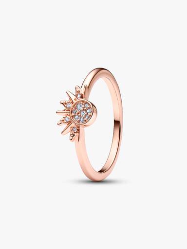 Celestial Sparkling Sun Ring