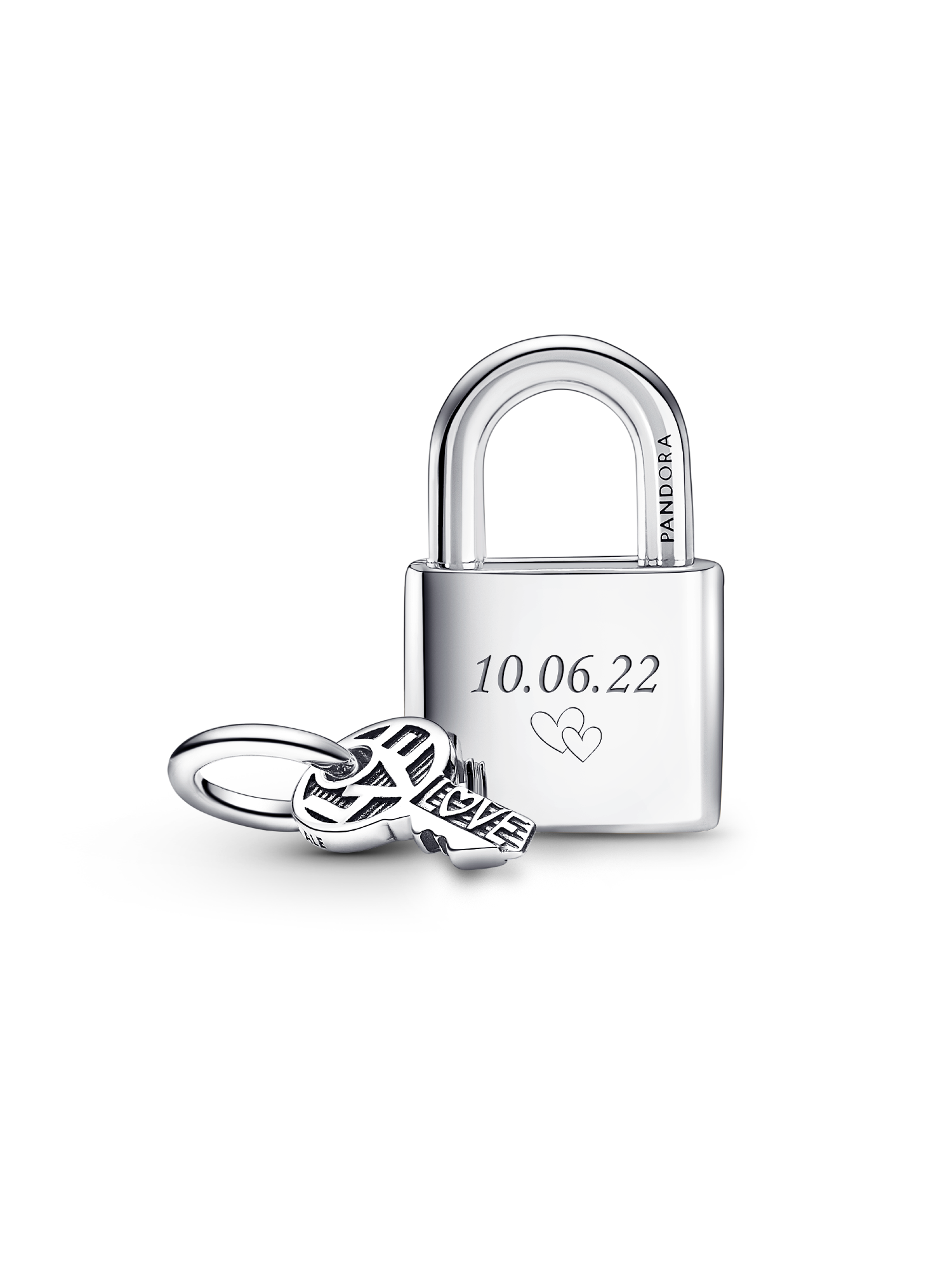 Padlock and Key Dangle Charm | スターリングシルバー | パンドラ'