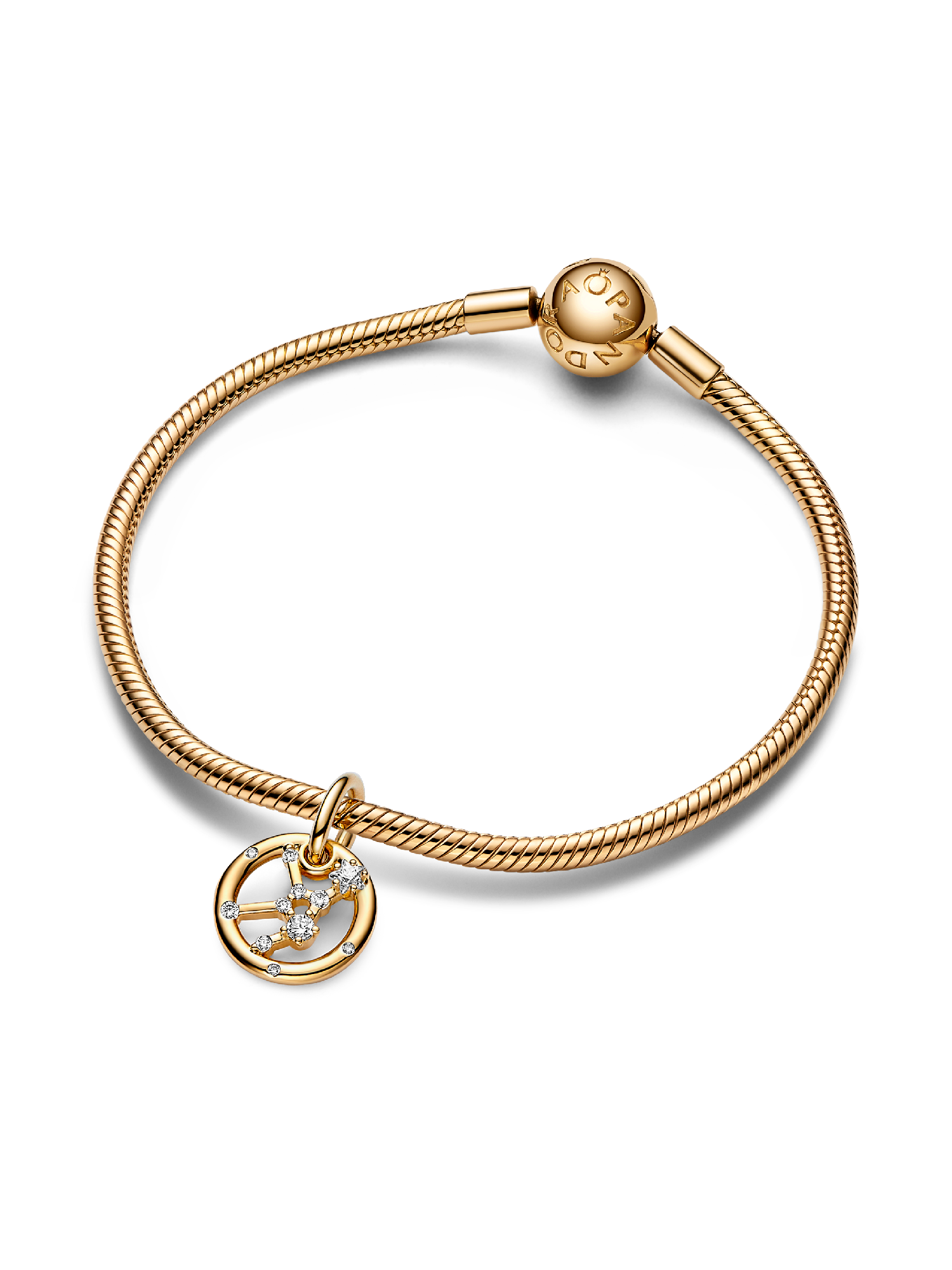 Virgo Zodiac Dangle Charm | ゴールドプレーティング | パンドラ'