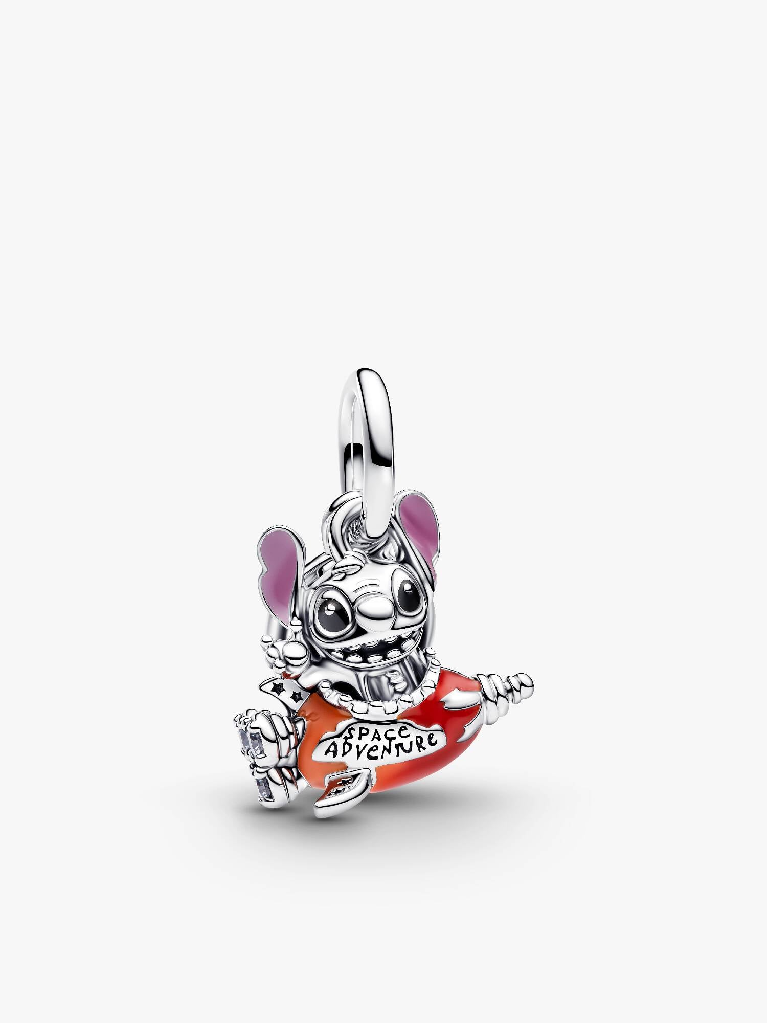 Disney Stitch Rocket Ship Dangle Charm 