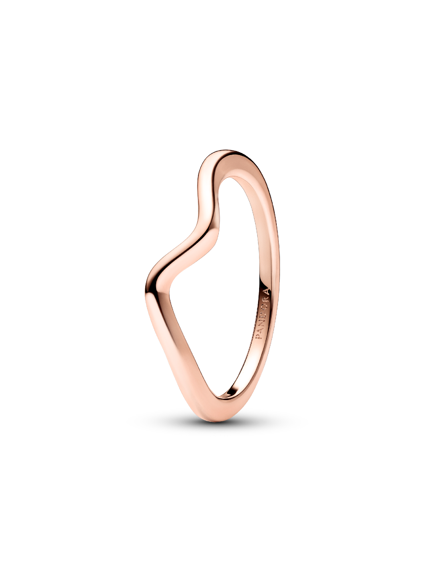 Polished Wave Ring | ローズゴールドプレーティング | パンドラ
