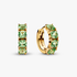 Green Hoop Earrings Green Hoop Earrings