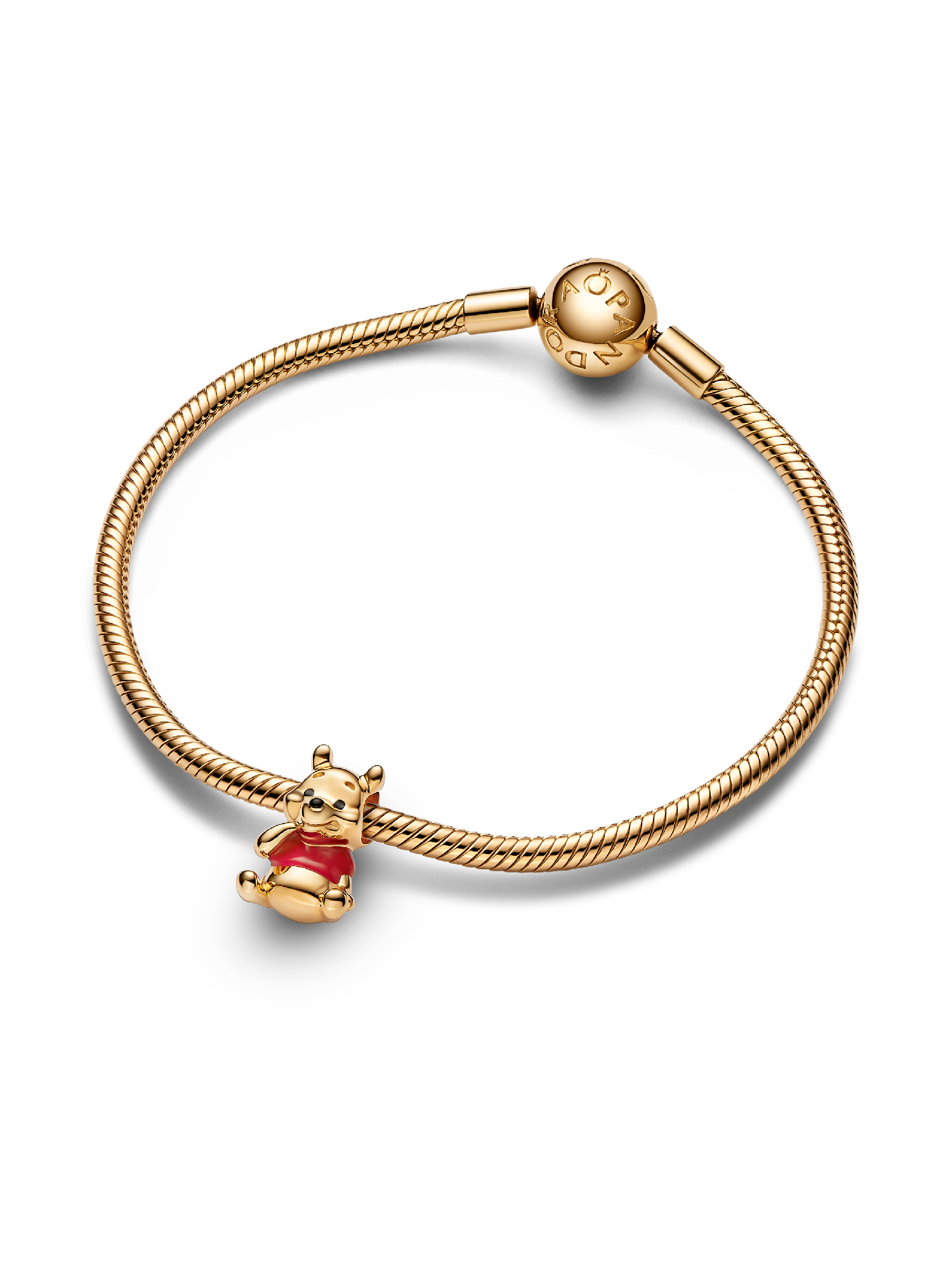 Disney Winnie the Pooh Bear Charm | ゴールドプレーティング | パンドラ'