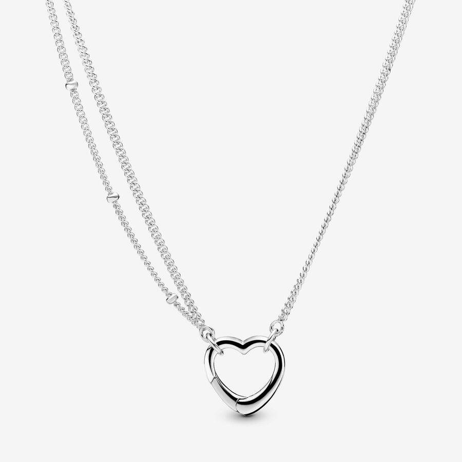 Open Heart Necklace image number 0