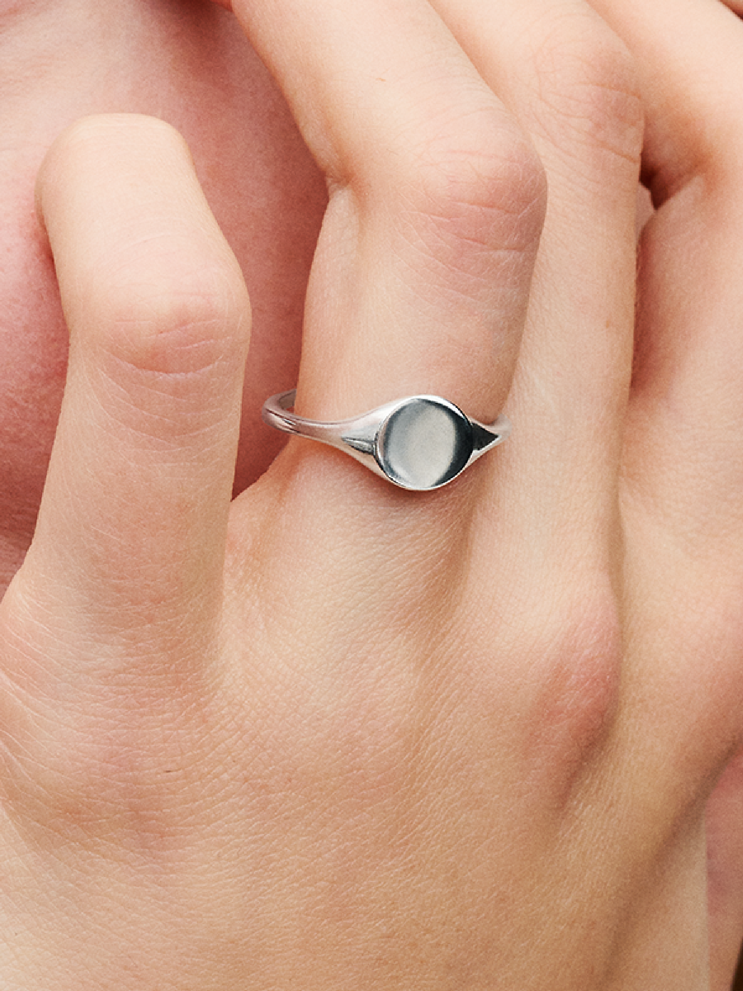 Engravable Signet Ring | スターリングシルバー | パンドラ'