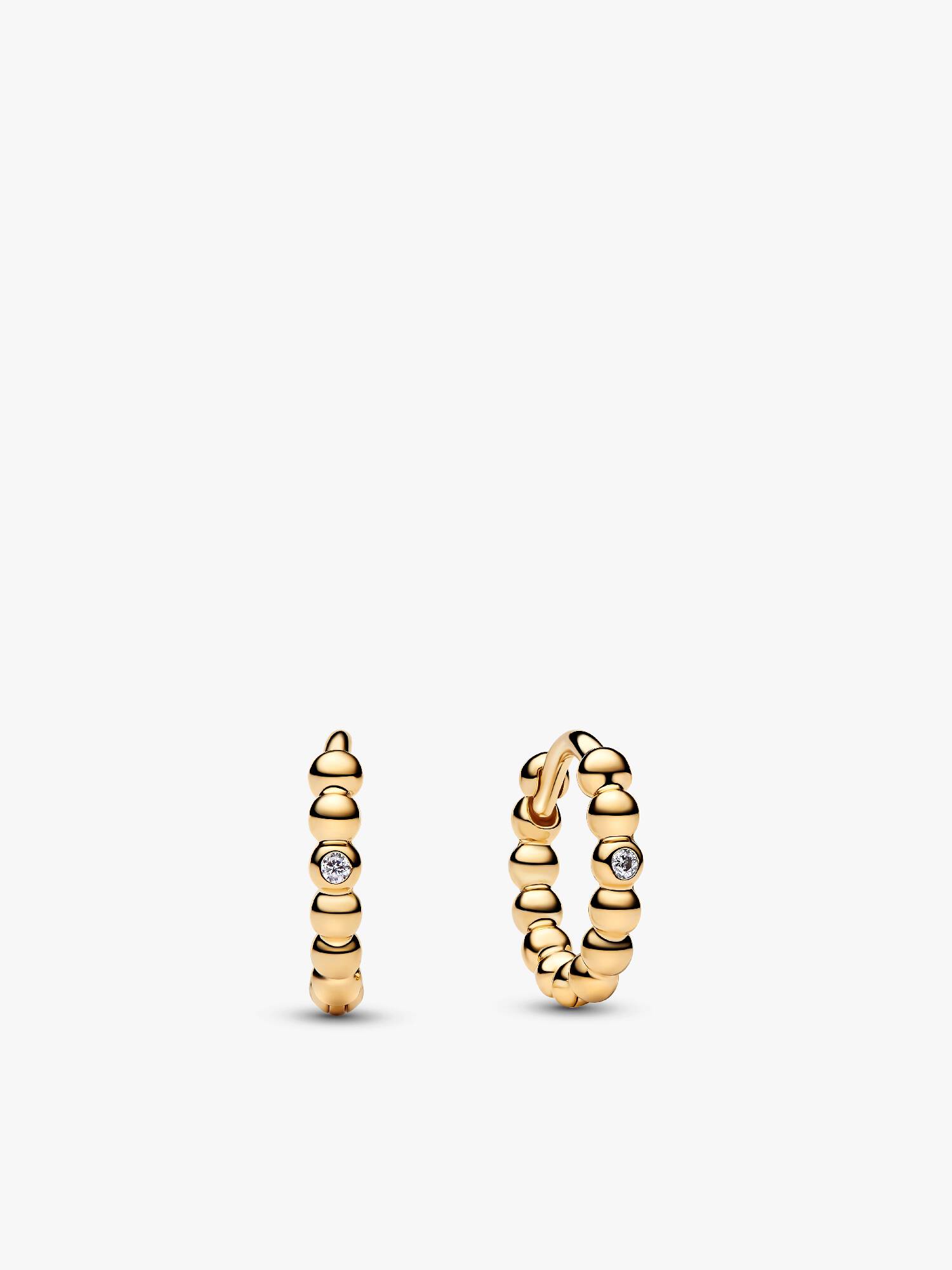 Beaded Huggie Earrings