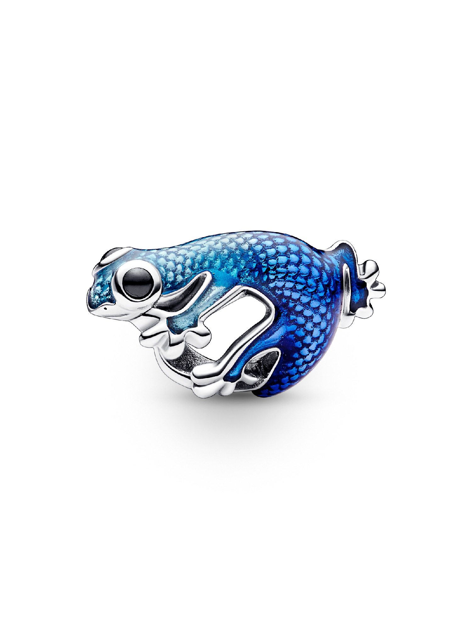 Metallic Blue Gecko Charm | スターリングシルバー | パンドラ'