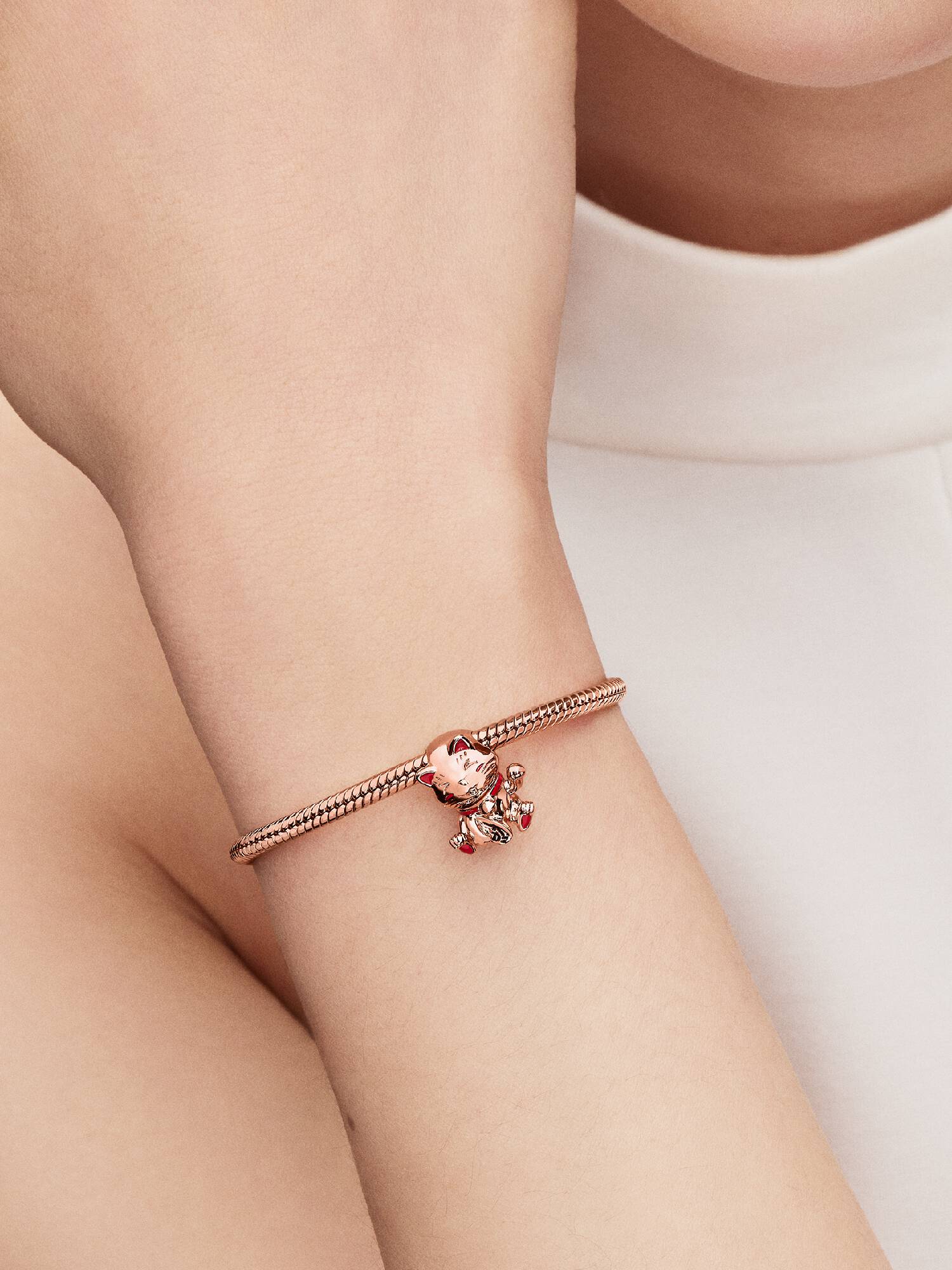 Cute Fortune Cat Charm
