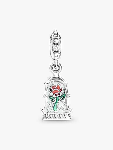 Disney Beauty and the Beast Enchanted Rose Dangle Charm