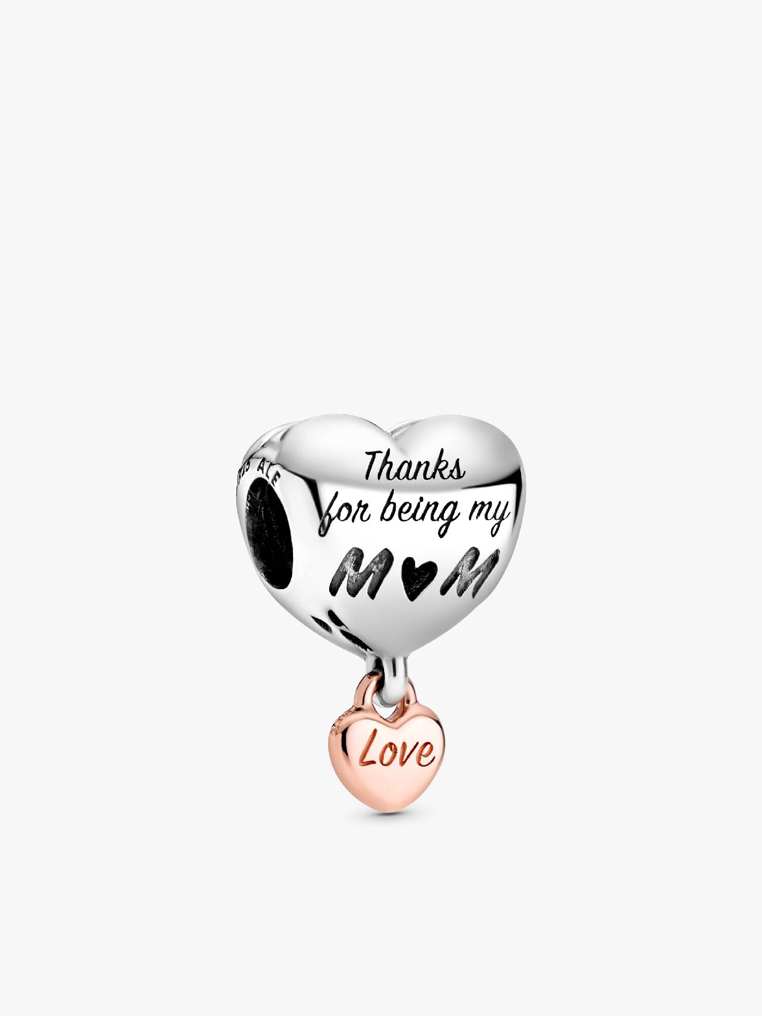 Love You Mum Heart Charm