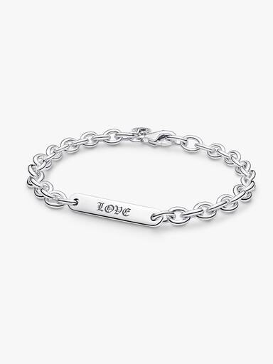 Engravable Bar Link Bracelet